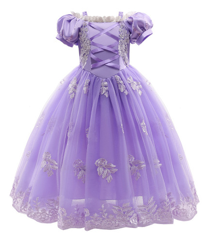 Vestido Navideño De Halloween Frozen Rapunzel Para Niña