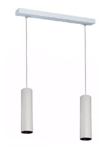 Lámpara Plafón Colgante 2 Luces Led 7w Moderno Minimalista