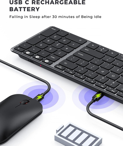 Bluetooth Inalámbrico Y Mouse Bluetooth Para Mac, Teclado De