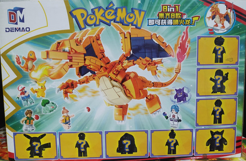 Set De Construcción Pokemon Charizard 14 Cm