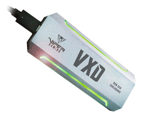 Adaptador Para Ssd Externo Patriot Viper Vxd 860 Rgb Color Plateado