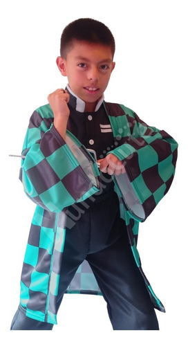 Imagen 3 de 4 de Cosplay Tanjiro Kamado Disfraces Demon Slayer Disfraz