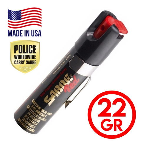 Imagen 3 de 10 de Gas Pimienta Sabre Red 22 Gr Paralizante Usa Defensa
