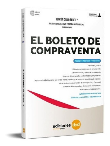 El Boleto De Compraventa. Benitez Dyd . Nuevo