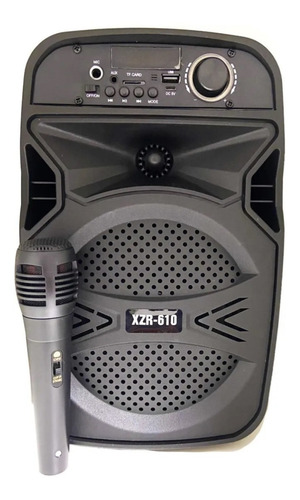 Caixa Som Bluetooth Portátil Xzr 610 Com Microfone