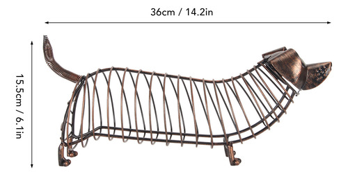 Soporte De Corcho Para Vino Dachshund, Moderno Y Realista, A