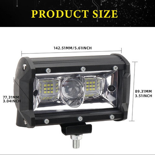 Barra Led Neblinero 54w Auto Camioneta Lupa Original 1pcs