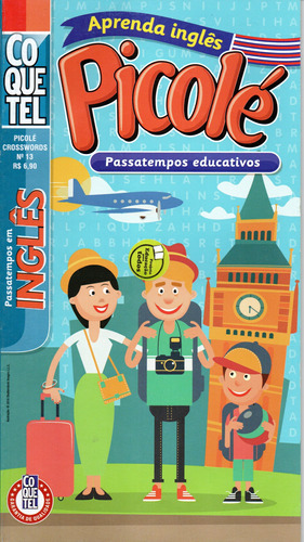  Picolé Coquetel Aprenda Inglês Edição Tripla Educativo