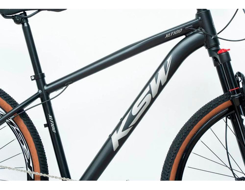 Bicicleta Aro 29 Bike Ksw Mtb 12v Marchas K7 Alumínio Cor Preto Fos -ad Prata Tamanho Do Quadro 15
