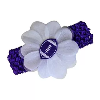 Diadema De Flores De Equipo De Fútbol Bordada Bebé, A...