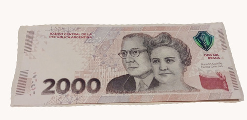 Billete 2mil Pesos Nuevo S/c 2023 (4 Reposicion Y 9 Serie A)