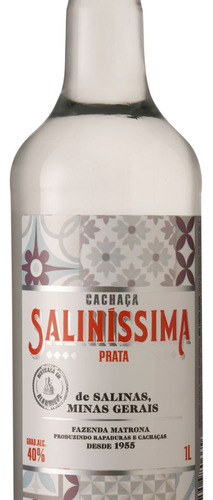 Cachaca Salinissima Prata 1 Litro