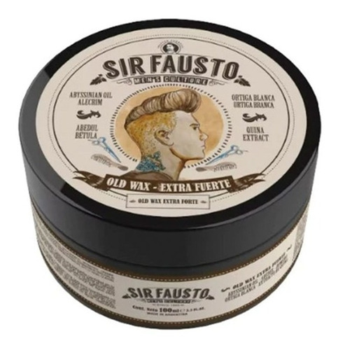 Sir Fausto Old Wax - Cera Fijadora Extra Fuerte 100 Gr