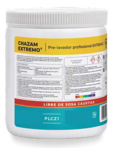 Chazam Extremo - Prelavador Alta Potencia 1 Kilo Magno Clean