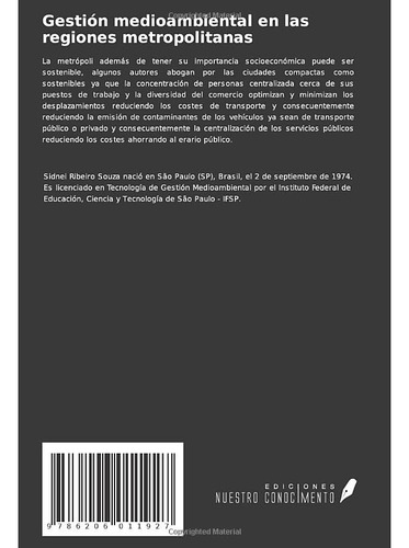 Gestion Medioambiental En Las Regiones Metropolitanas: Anali