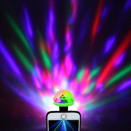 Mini Luz 5w Rgb Rotación Dj Led Usb Auto Fiesta Colores