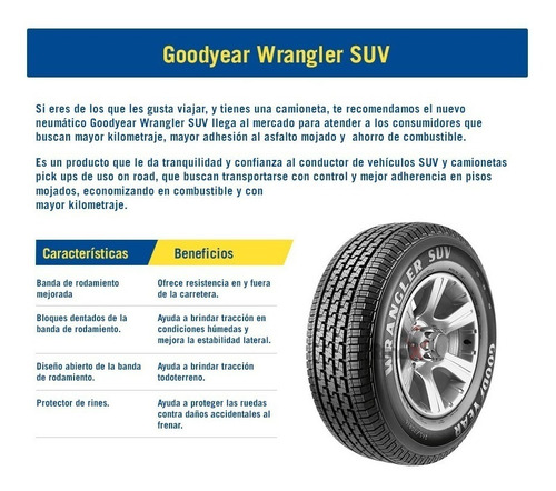 Neumaticos Goodyear 215/65r16 Wrangler Suv 98h -nf