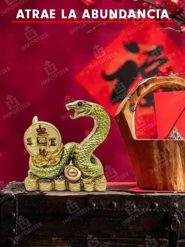 Serpiente Año Nuevo Chino Amuleto Buena Suerte Decoracion