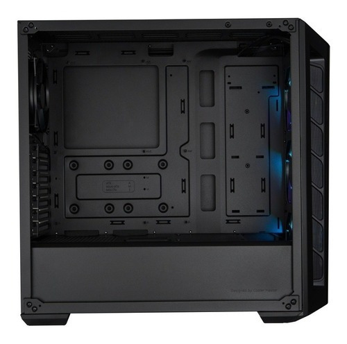 Gabinete Cooler Master Masterbox Mb520 Argb Cristal Templado Color Negro