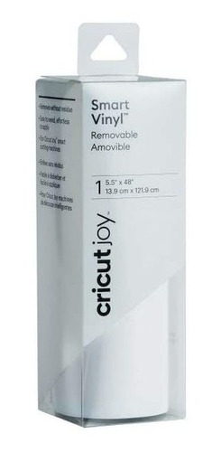 Vinilo Adhesivo P/cricut Joy Rollo De 14 X 122 Cm Blanco