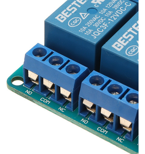 Modulo Relay Rele 4 Canales Optoacoplado 12v High Y Low