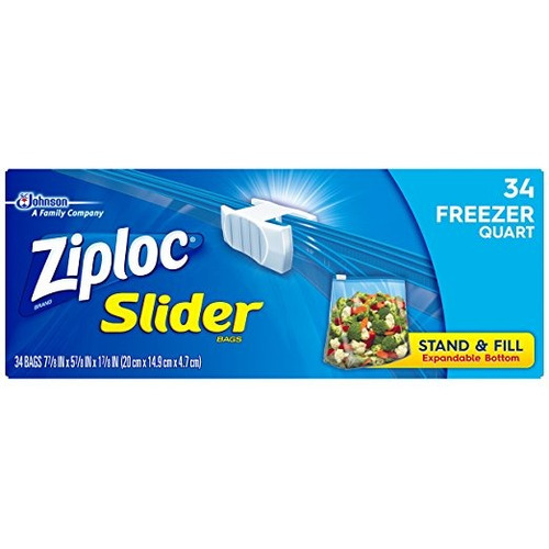 Bolsas Ziploc Deslizante Quart Congelador Desechable Almacen