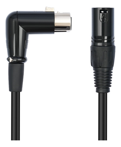 Para Cable Xlr, Ángulo Recto, Conector Hembra A Macho,