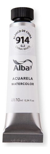 Acuarela Profesiona Alba Pomo 10ml Grupo 2 Color Blanco de china - 914