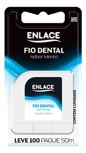 Fio Dental Enlace 100m Embalagem Com 12 Unidades