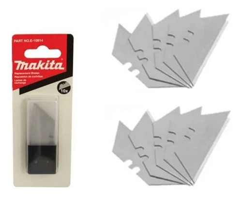 Cutter De Hoja Fija Makita E-10914 Color Plateado - 1 Unidad