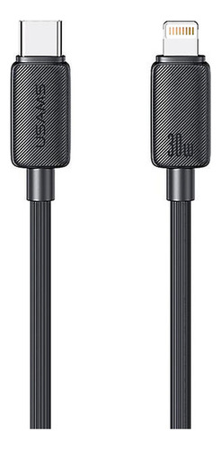 Ky Cable Carga + Data Type-c A iPhone 30 W 1m Negro