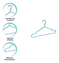Comprar Pack9 Set De Perchas Util Para Colgar Ropa En Celeste