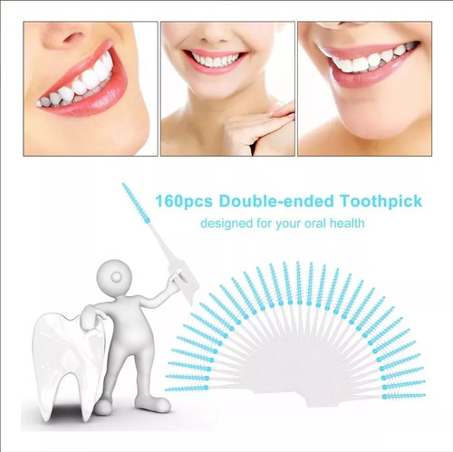 . Palillo De Dientes De Silicona Suave Lazhu 160 Piezas