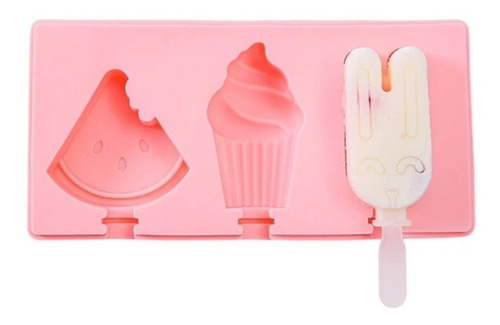 Molde De Silicona Para Paletas Figuras Helado Postre Reposte