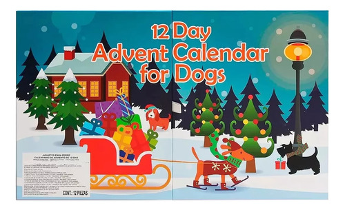 Calendario De Adviento Para Perros Con Juguetes 12 Sorpresas