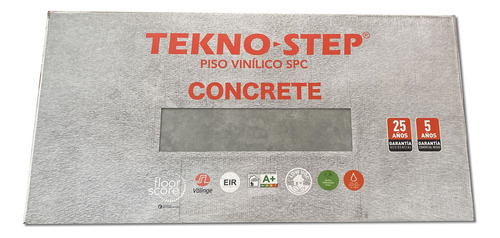 Piso Vinilico Spc Teknostep Concrete 6.5mm 