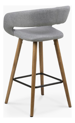 Taburete Medio 66 Tapiz Grace Gris