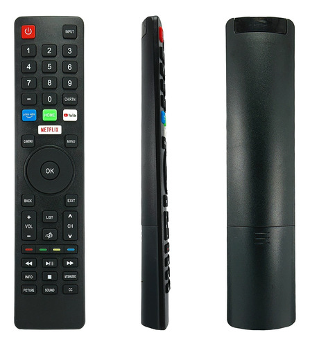 Control Para Harmontec Smart Tv Ht-32 Netflix + Funda Y Pila