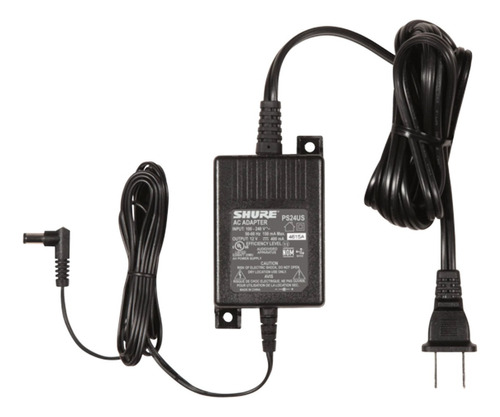 Fuente De Alimentación 12v Shure Ps24 Eliminador Adaptador Color Negro