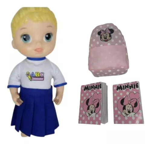 Roupa boneca Baby Alive Uniforme Escolar menina - Pequena Stella - ateliê