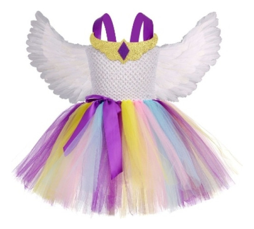 Vestido De Tutú De Princesa Celestie Para Niñas, Disfraz De