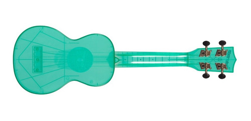 Imagen 3 de 10 de Ukelele Kala Waterman Fluorescente Azul Soprano C/funda