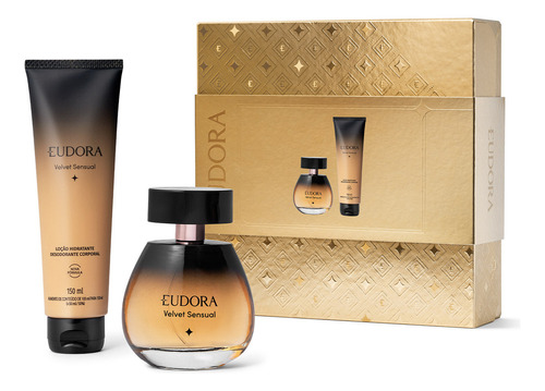 Eudora Velvet Sensual: Colônia 100ml + Loção Corporal 150ml