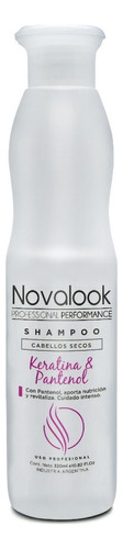 Shampoo Novalook Keratina Y Retinol 320ml Cabellos Secos
