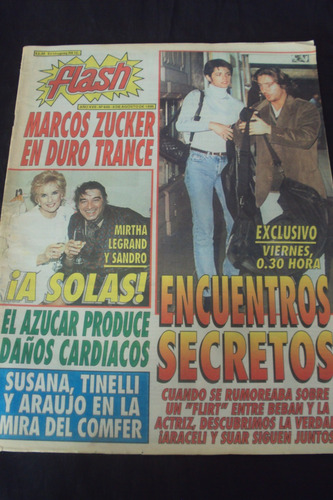 Revista Flash # 846 (8/8/96) Tapa Mirtha Legrand Y Sandro