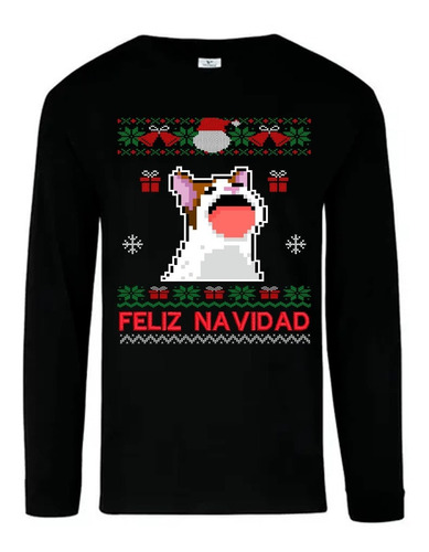 Ugly Sweater Playera Michi Griton Navidad