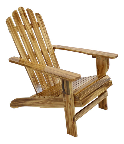 Sunnydaze Silla Adirondack De Abeto Natural Rustico Con Acab