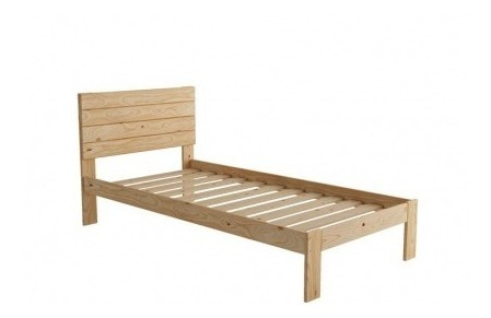 Cama Individual Minimalista Con Copete