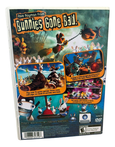 Rayman Raving Rabbios Play 2 Com Capa E Pôster Ps2