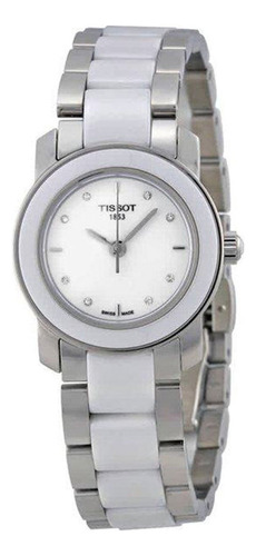 Reloj Tissot T-trend Mujer Ceramico Esfera Blanca Boleta